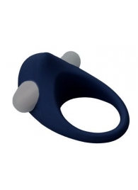 Гладкое синее эрекционное виброкольцо STIMU RING - Dream Toys - в Ангарске купить с доставкой