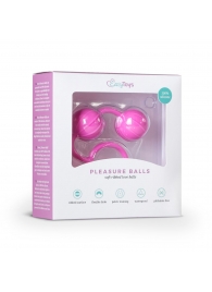 Розовые вагинальные шарики с ребрышками Roze Love Balls - Easy toys