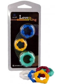 Набор из 3 цветных эрекционных колец Love Ring - Sitabella - в Ангарске купить с доставкой