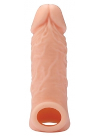 Телесная насадка EXTENDER WITH BALL STRAP 5.5 - 14 см. - Dream Toys - в Ангарске купить с доставкой
