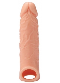 Телесная насадка EXTENDER WITH BALL STRAP 6.5 - 17 см. - Dream Toys - в Ангарске купить с доставкой