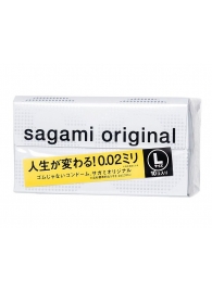 Презервативы Sagami Original 0.02 L-size увеличенного размера - 10 шт. - Sagami - купить с доставкой в Ангарске