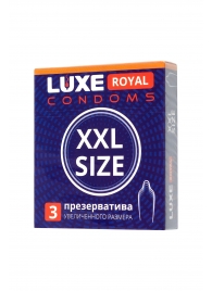 Презервативы увеличенного размера LUXE Royal XXL Size - 3 шт. - Luxe - купить с доставкой в Ангарске