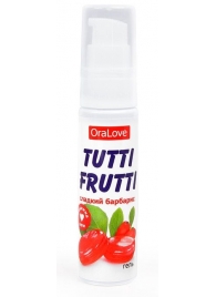 Гель-смазка Tutti-frutti со вкусом барбариса - 30 гр. - Биоритм - купить с доставкой в Ангарске