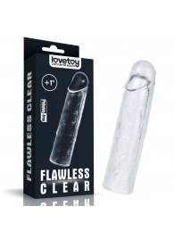 Прозрачная насадка-удлинитель Flawless Clear Penis Sleeve Add 1 - 15,5 см. - Lovetoy - в Ангарске купить с доставкой