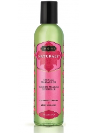 Массажное масло Naturals Strawberry Dreams с ароматом клубники - 236 мл. - Kama Sutra - купить с доставкой в Ангарске
