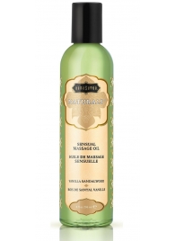 Массажное масло Naturals Vanilla Sandalwood с ароматом ванили и сандала - 236 мл. - Kama Sutra - купить с доставкой в Ангарске