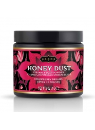 Пудра для тела Honey Dust Body Powder с ароматом клубники - 170 гр. - Kama Sutra - купить с доставкой в Ангарске