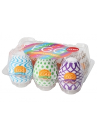Набор из 6 мастурбаторов Tenga EGG IV с различным рельефом - Tenga - в Ангарске купить с доставкой