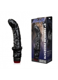 Черный вибромассажер простаты 6  Premium Prostate Massager - BlueLine - в Ангарске купить с доставкой