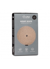 Пеньковая веревка для связывания Hemp Rope - 5 м. - Easy toys - купить с доставкой в Ангарске