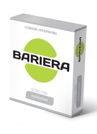 Ультратонкие презервативы Bariera Ultra Thin - 3 шт. - Bariera - купить с доставкой в Ангарске