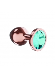 Пробка цвета розового золота с малиновым кристаллом Diamond Topaz Shine L - 8,3 см. - Lola Games - купить с доставкой в Ангарске