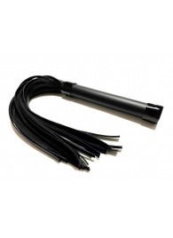 Черная плеть из эко-кожи - 42 см. - БДСМ Арсенал - купить с доставкой в Ангарске