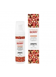 Разогревающее массажное масло  с ароматом клубники Gourmet Strawberry - 50 мл. - Exsens - купить с доставкой в Ангарске
