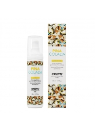 Разогревающее массажное масло с ароматом пина колада Gourmet Pina Colada - 50 мл. - Exsens - купить с доставкой в Ангарске