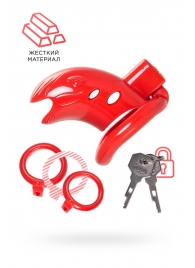 Красный мужской пояс верности из пластика - ToyFa - купить с доставкой в Ангарске