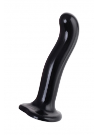 Черный стимулятор для пар P G-Spot Dildo Size M - 18 см. - Strap-on-me - в Ангарске купить с доставкой