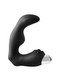 Черный вибромассажер простаты FantASStic Vibrating Prostate Massager - 11,3 см. - Dream Toys - в Ангарске купить с доставкой