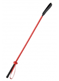 Красно-черный гладкий стек - 71 см. - Fetish Tentation - купить с доставкой в Ангарске