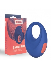 Синее эрекционное кольцо RRRING Casual Date Cock Ring - FeelzToys - в Ангарске купить с доставкой