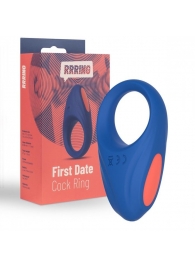 Синее эрекционное кольцо RRRING First Date Cock Ring - FeelzToys - в Ангарске купить с доставкой