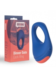 Синее эрекционное кольцо RRRING Dinner Date Cock Ring - FeelzToys - в Ангарске купить с доставкой