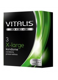 Презервативы увеличенного размера VITALIS PREMIUM x-large - 3 шт. - Vitalis - купить с доставкой в Ангарске