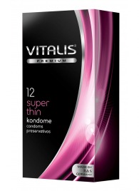 Ультратонкие презервативы VITALIS PREMIUM super thin - 12 шт. - Vitalis - купить с доставкой в Ангарске