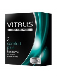 Контурные презервативы VITALIS PREMIUM comfort plus - 3 шт. - Vitalis - купить с доставкой в Ангарске