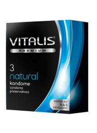 Классические презервативы VITALIS PREMIUM natural - 3 шт. - Vitalis - купить с доставкой в Ангарске