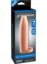 Телесная насадка Real Feel Enhancer XL - 17 см. - Pipedream - в Ангарске купить с доставкой