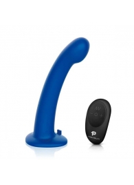 Синяя насадка Remote Control P-Spot G-Spot с черными трусиками - 20 см. - Pegasus - купить с доставкой в Ангарске