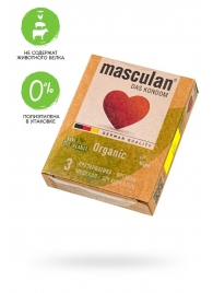 Экологически чистые презервативы Masculan Organic - 3 шт. - Masculan - купить с доставкой в Ангарске