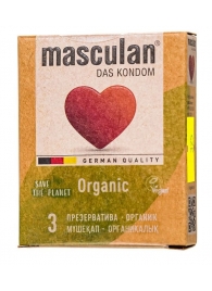 Экологически чистые презервативы Masculan Organic - 3 шт. - Masculan - купить с доставкой в Ангарске