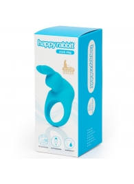 Голубое эрекционное виброкольцо Happy Rabbit Rechargeable Rabbit Cock Ring - Happy Rabbit - в Ангарске купить с доставкой