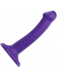 Фиолетовый фаллоимитатор-насадка Strap-On-Me Dildo Dual Density size S - 17 см. - Strap-on-me - купить с доставкой в Ангарске