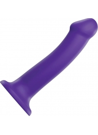 Фиолетовый фаллоимитатор-насадка Strap-On-Me Dildo Dual Density size L - 19 см. - Strap-on-me - купить с доставкой в Ангарске