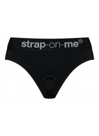 Черные трусики для насадок Heroine Lingerie Harness - size M - Strap-on-me - купить с доставкой в Ангарске