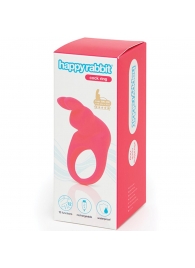 Розовое эрекционное виброкольцо Happy Rabbit Rechargeable Rabbit Cock Ring - Happy Rabbit - в Ангарске купить с доставкой