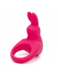 Розовое эрекционное виброкольцо Happy Rabbit Rechargeable Rabbit Cock Ring - Happy Rabbit - в Ангарске купить с доставкой