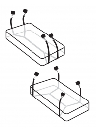 Фиксаторы для кровати WRAPAROUND MATTRESS RESTRAIN - Pipedream - купить с доставкой в Ангарске