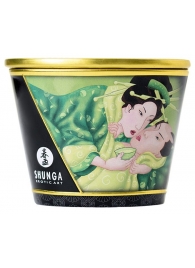 Массажная свеча Exotic Green Tea с ароматом зелёного чая - 170 мл. - Shunga - купить с доставкой в Ангарске