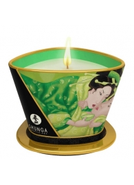 Массажная свеча Exotic Green Tea с ароматом зелёного чая - 170 мл. - Shunga - купить с доставкой в Ангарске