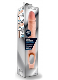 Телесная насадка на пенис 10 Inch Cock Sheath Extender - 25 см. - Blush Novelties - в Ангарске купить с доставкой