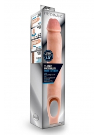 Телесная насадка на пенис 11.5 Inch Cock Sheath Penis Extender - 29,2 см. - Blush Novelties - в Ангарске купить с доставкой