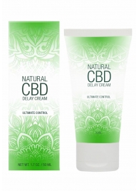 Крем-пролонгатор Natural CBD Delay Cream - 50 мл. - Shots Media BV - купить с доставкой в Ангарске