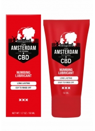 Пролонгирующий лубрикант Numbing CBD from Amsterdam - 50 мл. - Shots Media BV - купить с доставкой в Ангарске