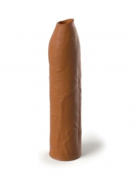 Кофейная насадка-удлинитель Uncut Silicone Penis Enhancer - 17,8 см. - Pipedream - в Ангарске купить с доставкой