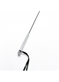 Черный кожаный стек с гладкой ручкой - 55 см. - Crazy Handmade - купить с доставкой в Ангарске